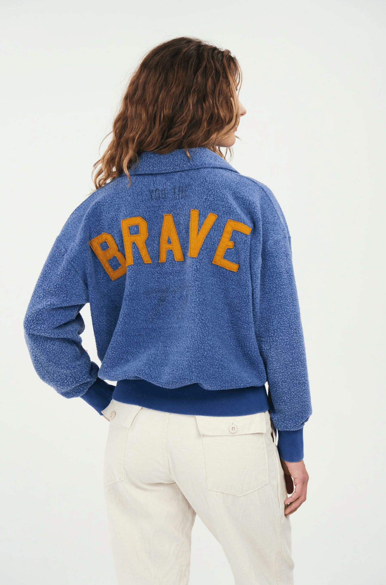 3 Button Collared Sweat "BRAVE" - youthebrave